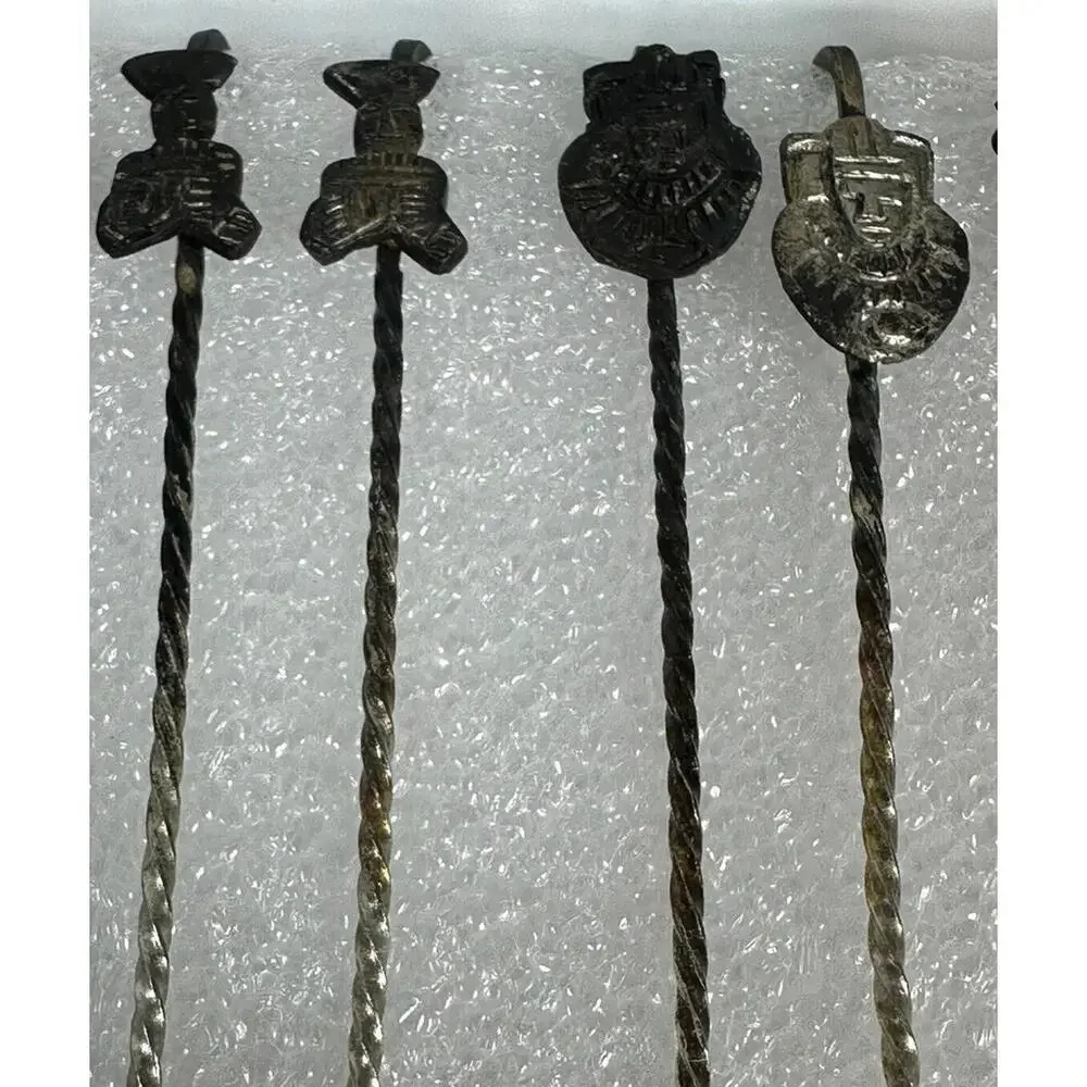 Vintage 27 Hors D'oeuvres Appetizer Forks Asian Mayan Spanish Figures Cocktails‎